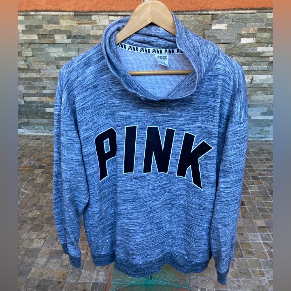 Pink cowl neck